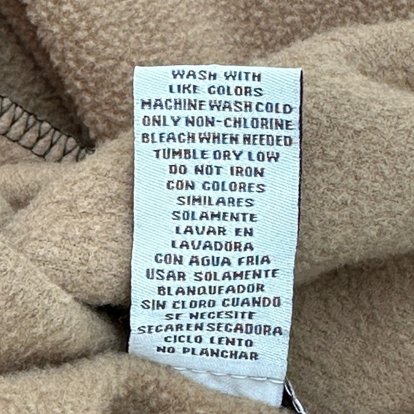 Le Moda Open Front Fleece Vest Cardigan Long Line Camel Soft Pockets Lagenlook - Picture 4 of 14